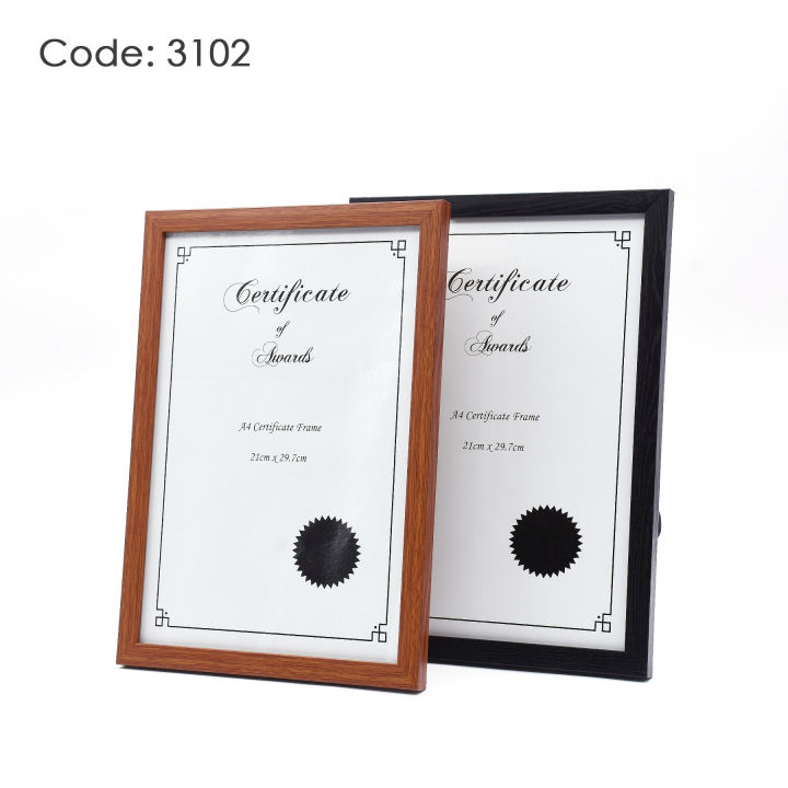[SG Local Stock] A4 Certificate Frame A4 Photo Frame Black and