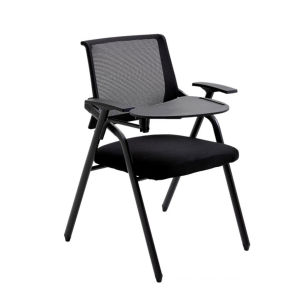 เก้าอี้นั่งเรียน เก้าอี้เลคเชอร์ เบาะนุ่มพนักพิงตาข่าย พับเก็บได้ ใช้งานสะดวก สินค้าพร้อมส่ง