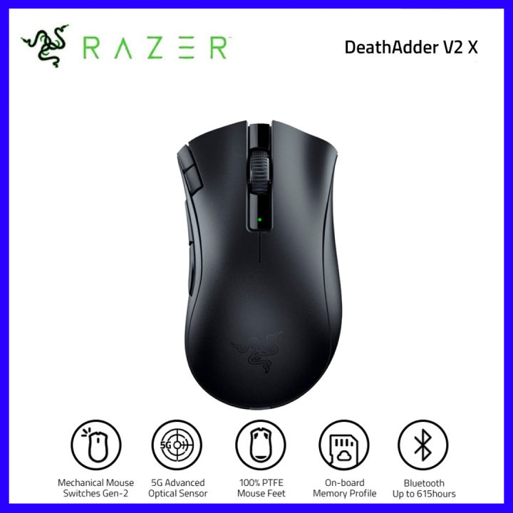 Ergonomic Mouse Razor Original Razer DeathAdder V2 X HyperSpeed Wireless Gaming Mouse with ...