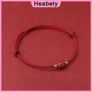 Heabety Tibetan Lotus Beaded Bracelet Handmade Braided Adjustable Lucky Red Thread Charm Bracelets For Women Men Couple Jewelry