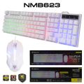 ชุด คีย์บอร์ด เมาส์ มีไฟทะลุตัวหนังสือ สุ  Keyboard And Mouseดคุ้ม -ของแท้ประกัน1ปี   Nubwo NKM-623 SAVITAR. 