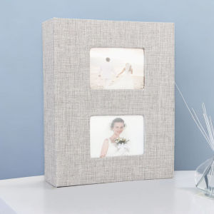 200 pockets 4R album 4X6 family photo album cloth cotton and linen window design Fabric material