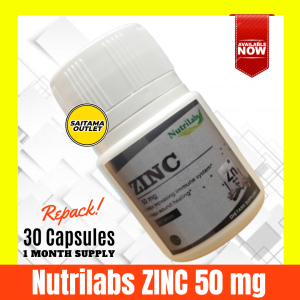 Nutrilabs Zinc 50 mg USA Suplement immune Support jerawat penyembuhan luka hair loss alopecia support MINOXIDIL