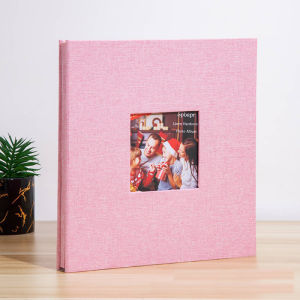 DIY retro self-adhesive album book albumSelf Adhesive Photo Album 8R 10R/ 13.2-inch(Gift pen)