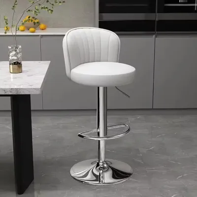 Bar Stool Bar Chair Luxury Modern Cashier Front Desk Lift Backrest Home Bar High Stool Island Chair