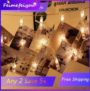 โคมไฟคู่รัก ไฟประดับคริสต์มาสคริสต์มาสตกแต่งนำไฟตกแต่ง/แถบไฟคลิป1/2/4เมตรสีขาว Gold Rainbow แบตเตอรี่หลอดไฟ/USB สไตล์ใหม่ปี Party งานแต่งงานไฟตกแต่งนางฟ้าใช้แบตเตอรี่ AA/USB Power