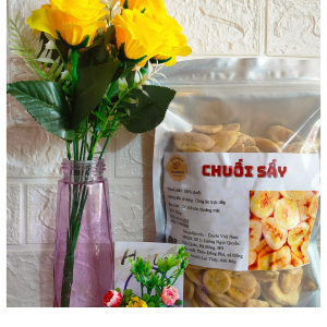 500gr Chuối Sấy Giòn Nguyên Miếng loại A _ Hàng xuất khẩu- giòn ngọt tự nhiên DUCHI