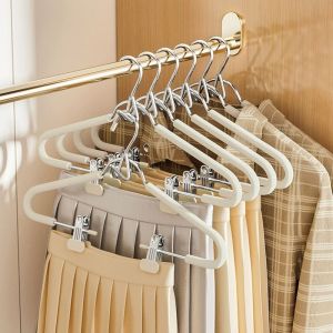 LIFE SHOPS 5Pcs No Trace Sponge Underwear Drying Rack Stackable Anti-slip Non-Marking Hanger Multifunctional with Clips Clothes Hanger for Household