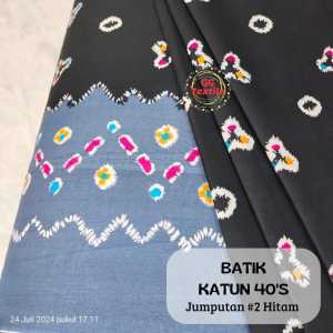 [1 METER] Batik Jumputan Bahan Katun - Batik Halus Motif Simpel Kualitas Bagus / Lebar 1.15 Meter