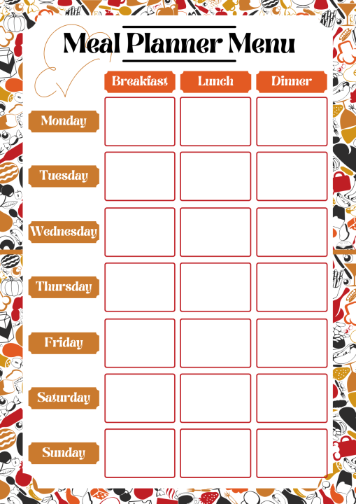 Ref magnet weekly menu meal planner lazada ph