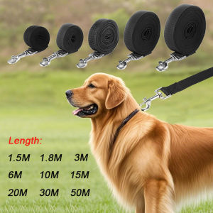 2.5 Cm Wide Long Strong Nylon Dog Leash 10m 15m 20m Pet Training Leash For Small Big Dogs Outdoor Walking Puppy Lead Rope Labrodor Supplies