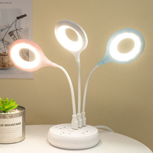 LED Flexo Ring Lamp Eye Protection Desk PC Study Laptop Night Lights Lighting Tool USB Charging