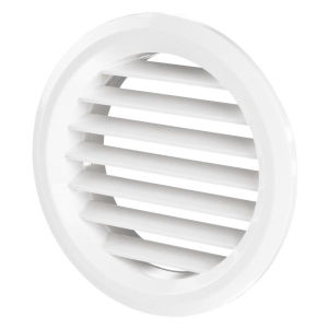 Cửa gió nhựa TRÒN có lưới ngăn côn trùng - gắn cửa Blauberg - DECOR 60/47s-4 ( 1 bộ 4 cái) - Hàng Nhập Khẩu