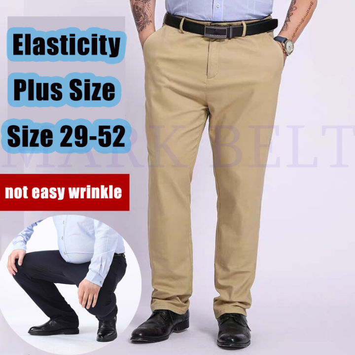 Black Men Fashion Casual Plus Size Loose Elastic Waist Jeans Street Wide  Leg Trousers Pants - Walmart.com