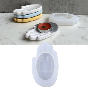 Hand Holder Mould Handmade Concrete Gypsum Mold Lipstick Container Resin Mold for Home Decorations DIY Crafts