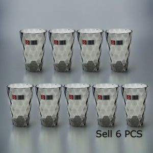 High Grade Quality Colorful Cups Household Drinkware Shatterproof Acrylic Unbreakable 6pcs