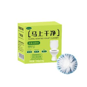 Fresh Scent Dual Action Toilet Block Highly Effective Toilet Bowl Cleaner Limescale Remover Can Clean Yellow Urine Stains Mold Stains Water Stain