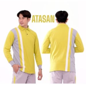 Setelan Baju Olahraga PriaTraining Lengan Panjang/Atasan Cowok bahan katun