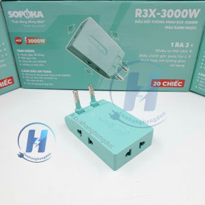 Ổ Chia Điện 3 4 5 Lỗ Thân Hẹp Cổ Xoay 3000W R3X R4X R5X SOPOKA (Giá Bán Cho 1 Cái)