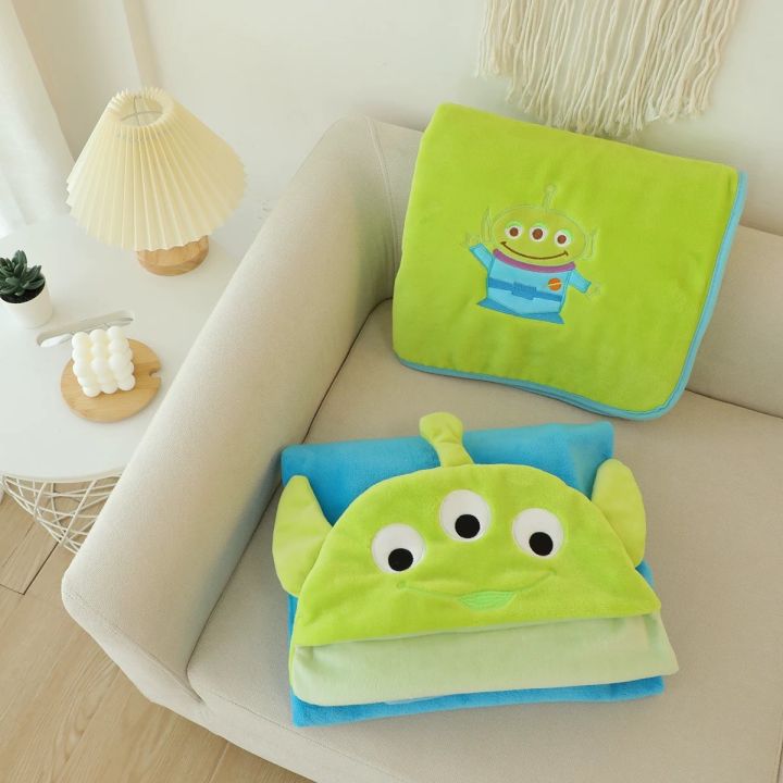 พร้อมส่ง💚 ผ้าคลุม ผ้าคลุมตัว ผ้าห่ม Little Green Man น้อง Alien เจ้า ...
