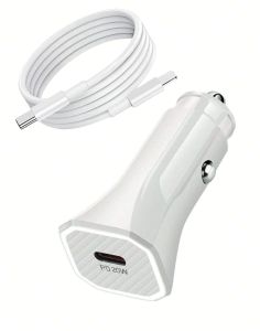 Tẩu sạc nhanh xe hơi xe máy ô tô 20W dành cho iPhone gồm cáp và tẩu sạc tương thích với iPhone 8/X/XS/XR/11/12/13/14
