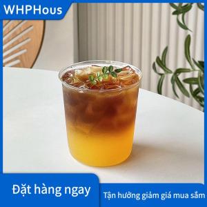 WHPHous Cốc Cà Phê Cốc pha cà phê cuộn tròn cốc thủy tinh gia dụng đồ uống nước trái cây sữa cốc đơn giản trong suốt Chai Nước Thủy Tinh cốc cà phê