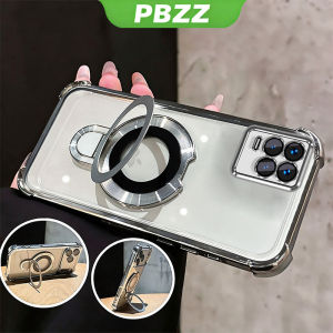 Ốp lưng PBZZ cho điện thoại Realme 8 Pro 8 4G Realme 8 5G chất liệu silicon mềm chống sốc thiết kế mới kiểu dáng đẹp trong suốt màu tím dễ thương có giá đỡ dành cho nữ SJXUZJ2