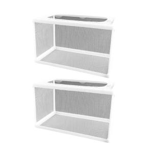 Set Of 2 Clear Mesh Aquariums Breeding Tanks With Suction Cup Design For Fry Survival And Easy Feeding Hatching Accessory