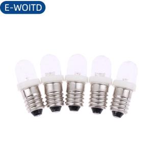 E-WOITD 5pcs LED E10 DC3V 5V 6V 12V 24V vít bóng đèn cảnh báo tín hiệu bóng đèn E10 Thiết bị đo đạc chỉ số trắng tự động nội thất ánh sáng