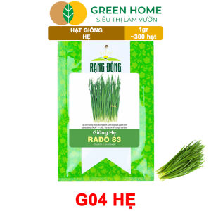 Hạt Giống Hẹ Cao Sản Greenhome Gói 1gr~300 hạt Dễ Trồng Quanh Năm Nảy Mầm Cao Thu Hoạch Nhanh Năng Suất Cao G04