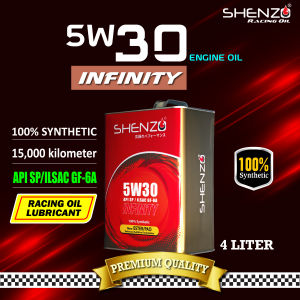 Shenzo 5W30 100% Fully Synthetic Premium Original Racing Engine Oil/Minyak Hitam 5/4/1 Liter/Mileage 15000km/Engine Oil Additive