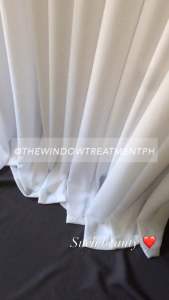 12 ft height - Grommet (Ring) type Chiffon Sheer Glass Curtain *Sold per piece!*