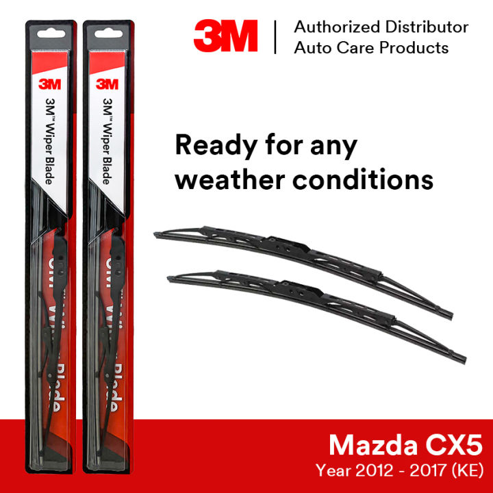 3M EasyClip Wiper Blade Set for Mazda CX5 KE 1st Gen (24"/18") Lazada