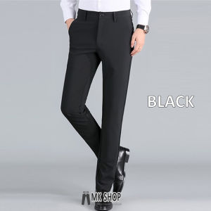 MKSHOP Korean Suit Pants Men Stretchable Long Pants Formal Slack Pants 772