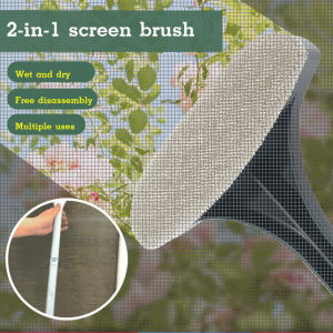 2-in-1 Window Screen Brush Glass Cleaner For Household Use/adult Detachable Extended Handle/easy Screen Cleaning/no Disassembly/window Scraper
