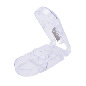 Portable Pill Divider Pill Compartment Transparent Medicine Cutter Tablet Divider