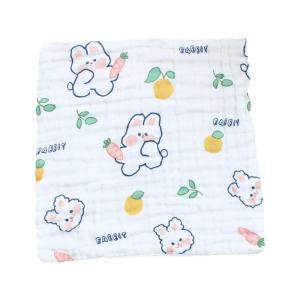 Cartoon Newborns Teething Towel Cotton Comfortable Washcloth Multipurpose Burp Cloth Baby Drooling Bib 30x30cm