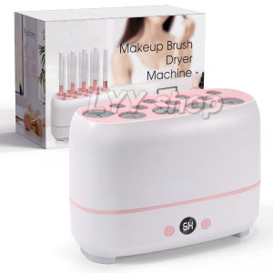 12 Holes Efficiently Cleans And Dries Makeup Brush Dryer Rapid Electric Make Up Brush Dryer Cleaner