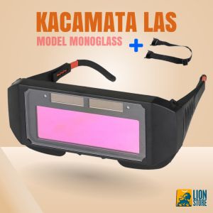 KACAMATA LAS OTOMATIS GELAP Kacamata Welding Glasses Auto Darkness Helm Las Anti Radiasi Tenaga Surya