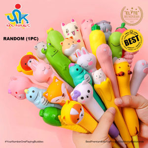 Kawaii Soft Squishy Animals Decompression Squeeze Gel Ink Pens Cute Pen