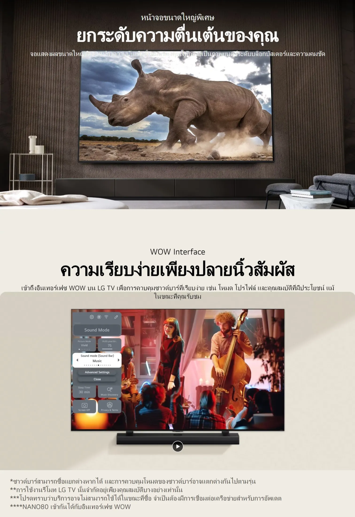 LG 43” ทีวี NanoCell AI NANO81 4K Smart TV รุ่น 43NANO81TSA