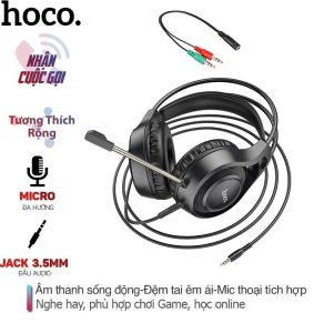 Tai nghe chụp tai có dây chính hãng Tai nghe chơi game có micro cho game thủ và học online dùng cho máy tính và điện thoại