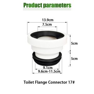 Konektor Flange Offset Toilet Bahan PVC Untuk Perbaikan Urinal