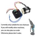 （free gift）4/6 Inch Chainsaw Accessory Set 21V RS550 Motor 3820 Brushless Motor Chainsaw battery Chainsaw Spare Chain&Guide Plate Accessories. 