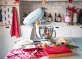 SMEG Stand Mixer SMF02PBUK - Pastel Blue (4.8L/800w) Direct Drive Motor Aluminum Elegant Stylish Quality Design Fancy. 