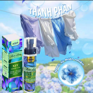 Nước Xịt Thơm Vải AURIN chai 200g Hương Thiên Nhiên Giúp Làm Thơm Khử Mùi Âm Mốc Hiệu Quả