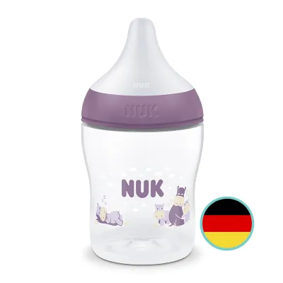 NUK Perfect Match Temperature Control Bottle with Soft Silicone Teat 150ml | Feeding Bottle | Made in Germany