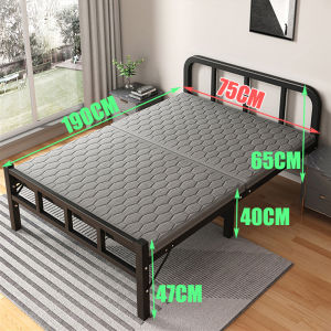 เตียงนอนพับได้ เตียงพับ เตียงเหล็กพับ เตียงเดี่ยว แบบพกพา เตียงพับ Nap Bed โรงพยาบาลที่มาพร้อมกับเตียง เตียงเหล็ก เตียงพกพาดงาย เรียบง่าย พับง่าย ไม่ต้องประกอบ รับน้ำหนักได้300ปอนด์