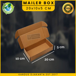 (5PCS) KARDUS  / MAILER BOX DIECUT Uk. 20x10x5 CM