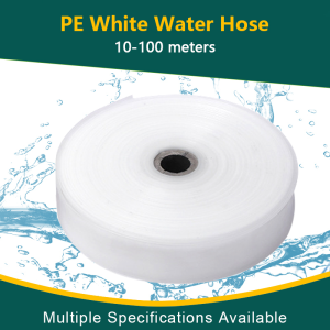 10M 15M 20M 30M PE Hose C 2” 3” 4” Submersible Garden Irrigation Water Pump Duct Flat White Hose
